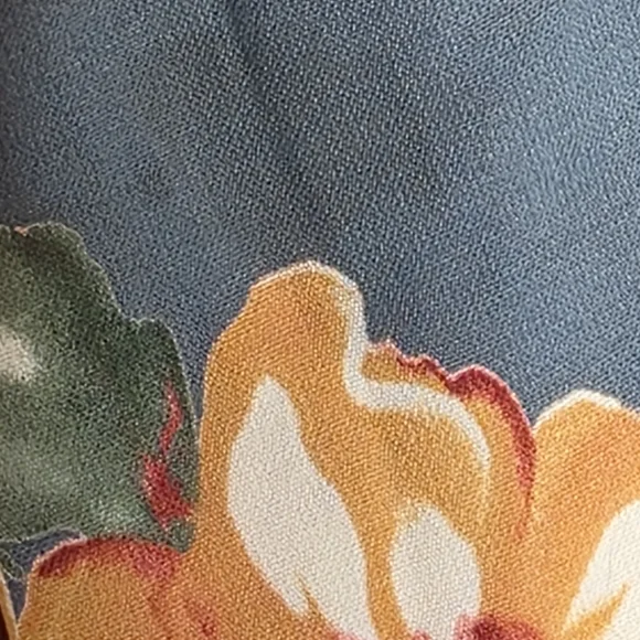 Ĺulu's Best Day of My Life Dusty Sage Floral Print Midi Dress Size S - Picture 6 of 6